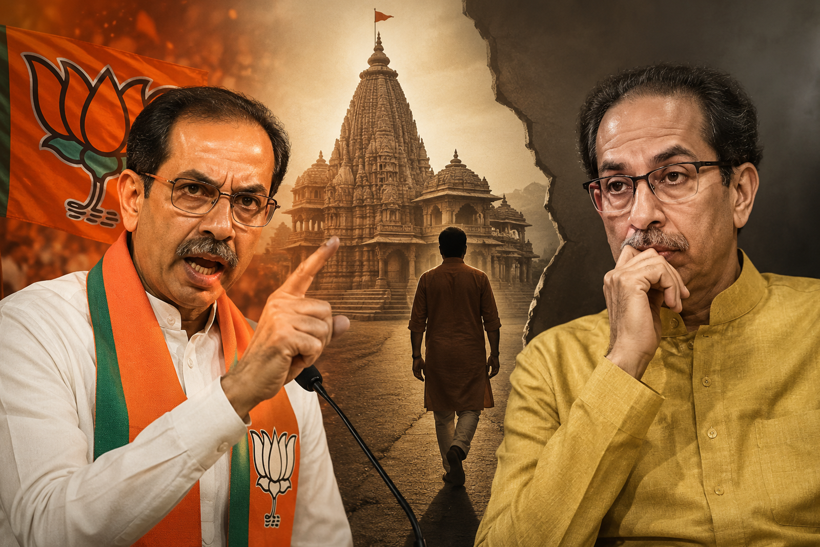 BJP Hits Back at Uddhav Thackeray Over Temple Theft Remark, Says He 'Abandoned Ram's Path'